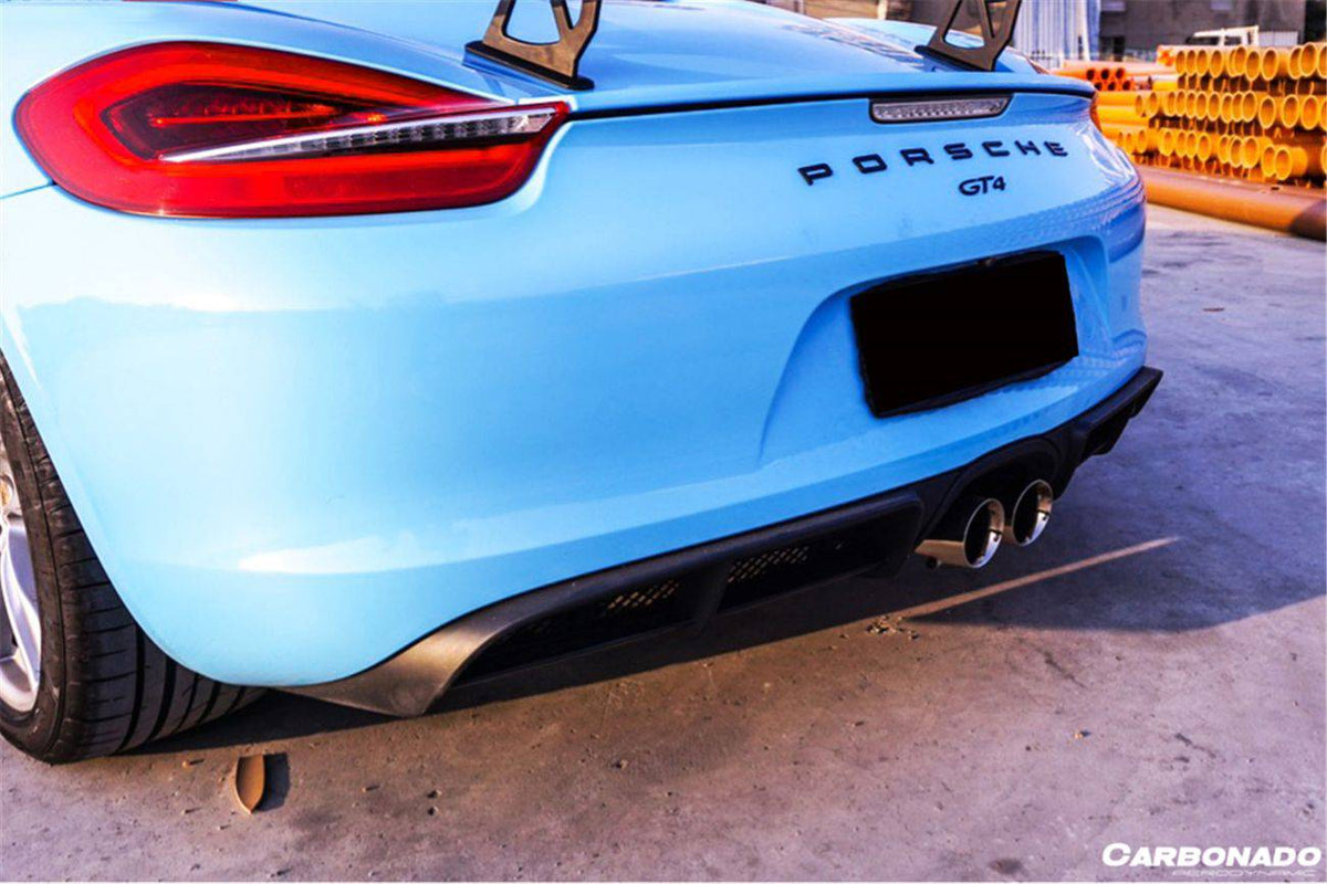986 Boxster Rear Diffuser 2012-2016 Porsche 981 Boxster/Cayman GT4 Style Rear Diffuser ...