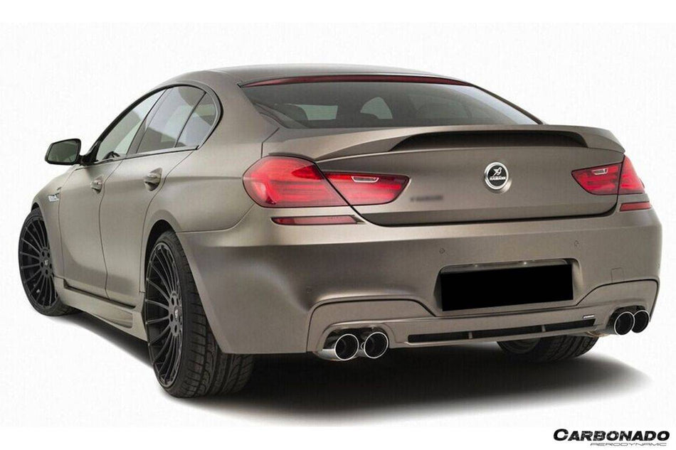 2011-2018 BMW 6 Series F06 F12 F13 HM Style Carbon Fiber Rear Diffuser - Carbonado