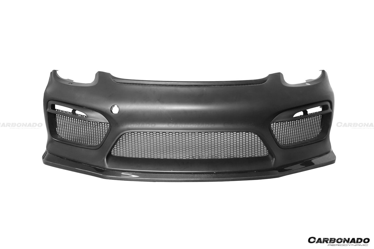 2012-2016 Porsche 981 Boxster/Cayman GT4 Style Front Bumper - Carbonado Aero