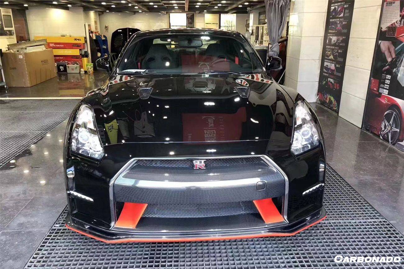 2008-2016 Nissan GTR R35 CBA/DBA NISMO Ver15 Style Front Bumper - Carbonado Aero