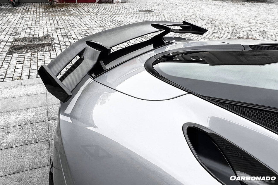 2020-2023 McLaren GT WP Style DRY Carbon Fiber GT Wing - Carbonado