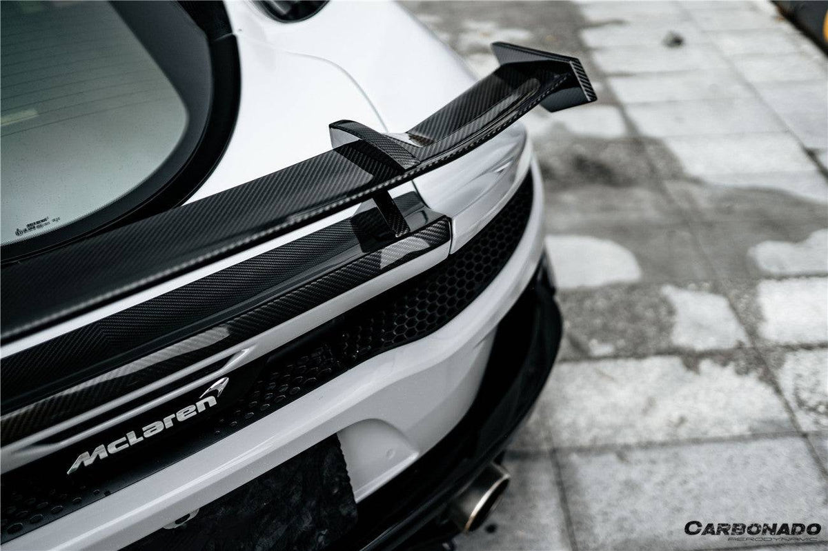 2020-2023 McLaren GT WP Style DRY Carbon Fiber GT Wing - Carbonado Aero