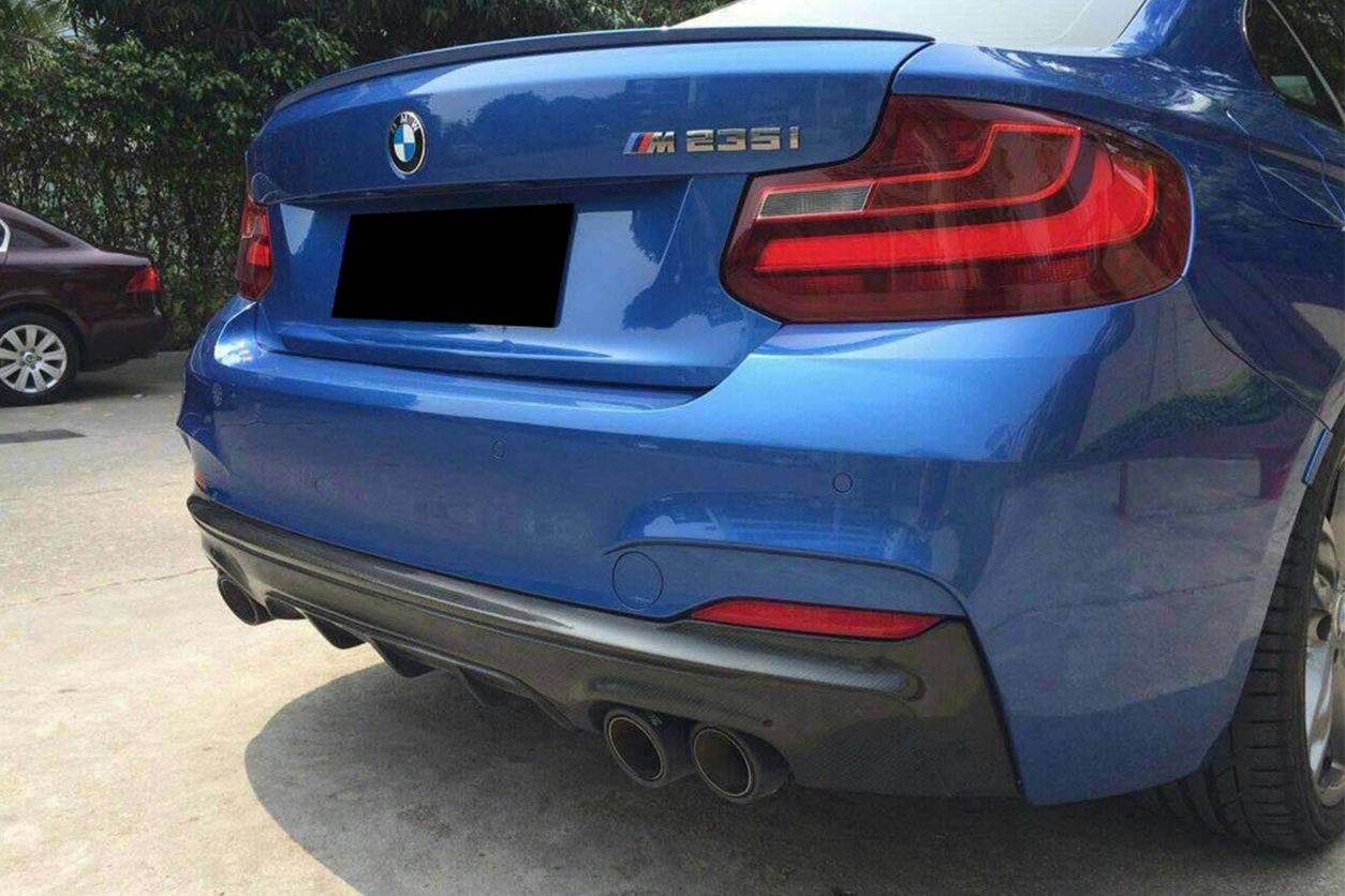 2013-2016 BMW 2 Series F22/F23 MP Style Rear Lip (M-Tech Only) - Carbonado