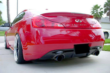 2008-2015 Infiniti G37s Coupe DTM-II Style Carbon Fiber Rear Lip - Carbonado