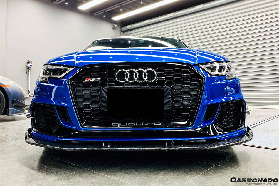 2019-2020 Audi RS3 Sedan BKSS Style Carbon Fiber Front Lip