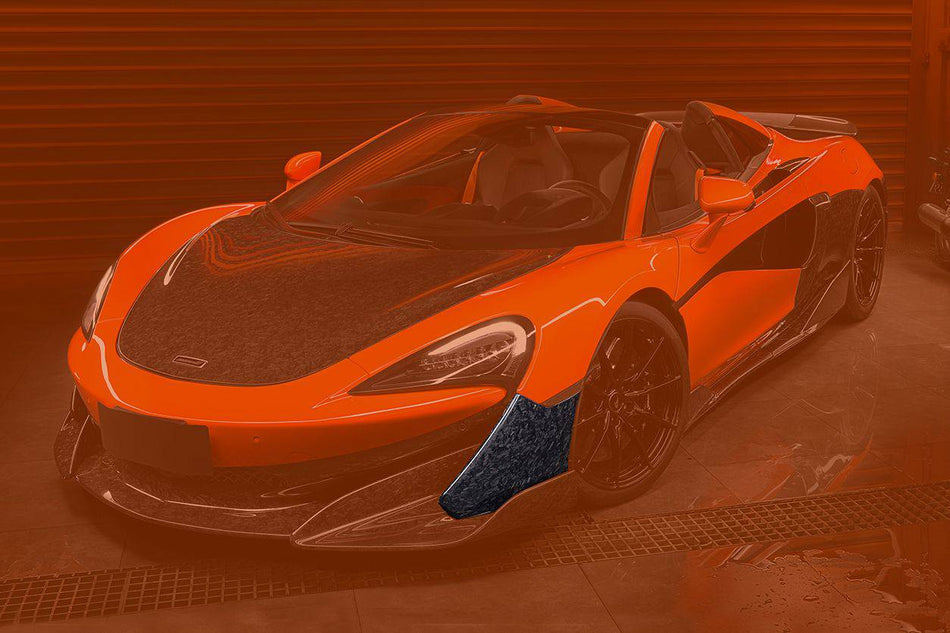 2018-2021 McLaren 600LT OEM Style Carbon Fiber front bumper side splitter - Carbonado