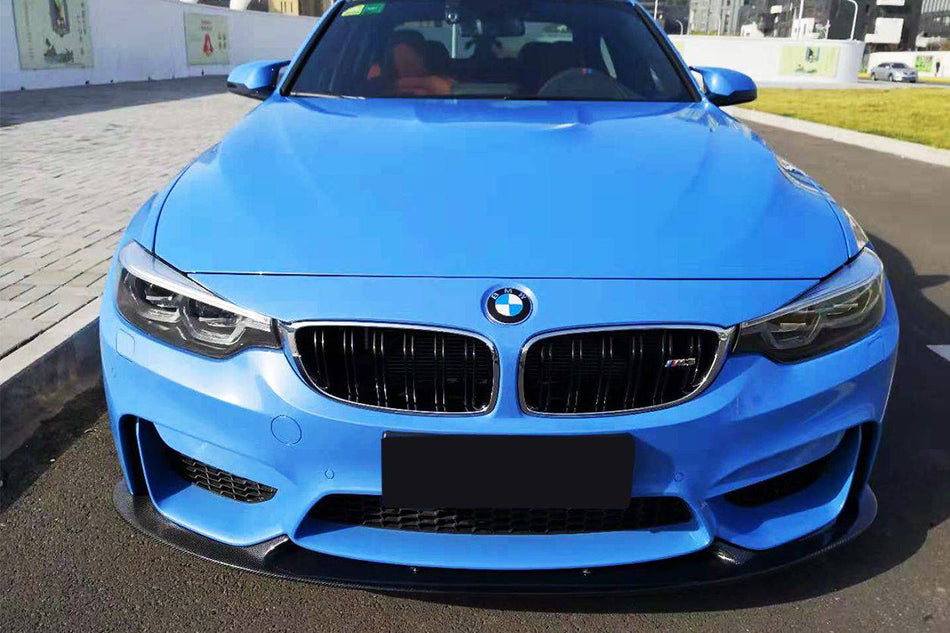 2014-2020 BMW M4 F82 F80 M3 D3 Style Carbon Fiber Front Lip