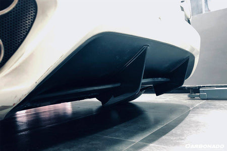 2009-2014 Ferrari California bkss style Carbon Fiber Rear Diffuser Canard - Carbonado Aero