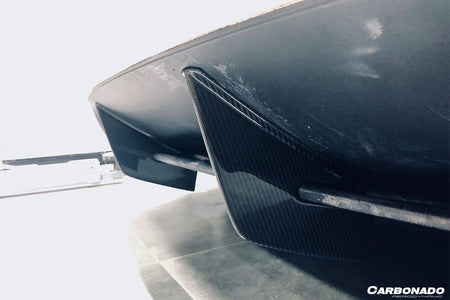 2009-2014 Ferrari California bkss style Carbon Fiber Rear Diffuser Canard - Carbonado Aero