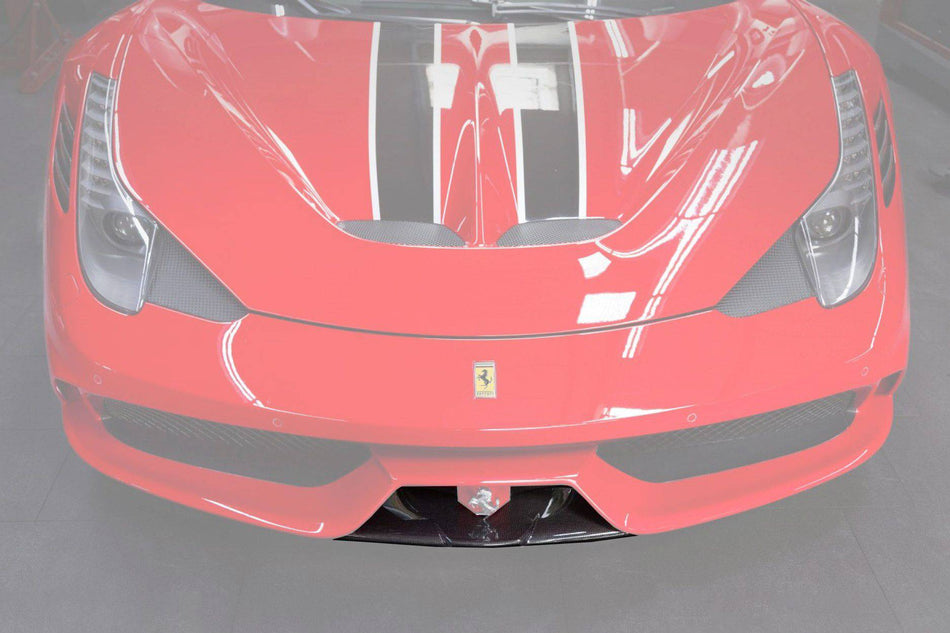 2010-2015 Ferrari 458 Speciale OE Style Carbon Fiber Front Lip - Carbonado