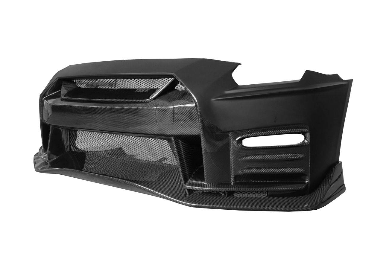 2008-2016 Nissan GTR R35 CBA/DBA NISMO Ver17 Style Front Bumper - Carbonado Aero