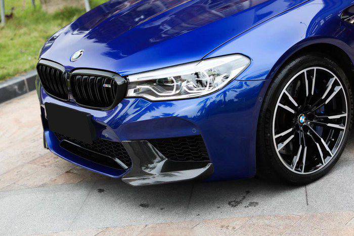 2018-2020 BMW F90 M5 And Competition MP Style Carbon Fiber Front Splitters (NOT LCI) - Carbonado Aero