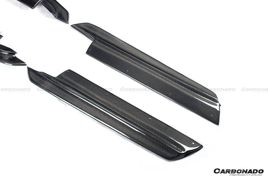 2017-2023 Porsche 718 Cayman/Boxster AM Style Carbon Fiber Side Skirts - Carbonado Aero