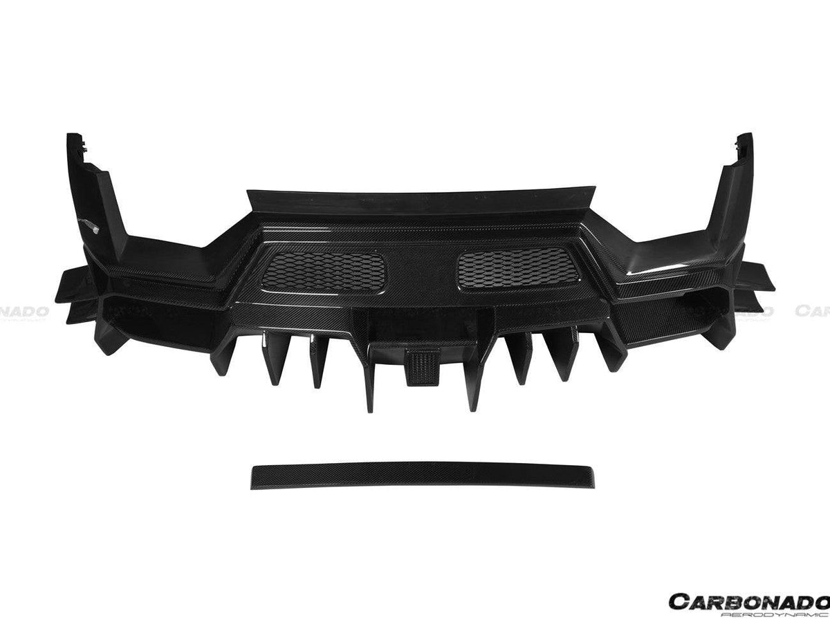 2009-2014 Lamborghini Gallardo BKSS Style Rear Bumper - Carbonado Aero