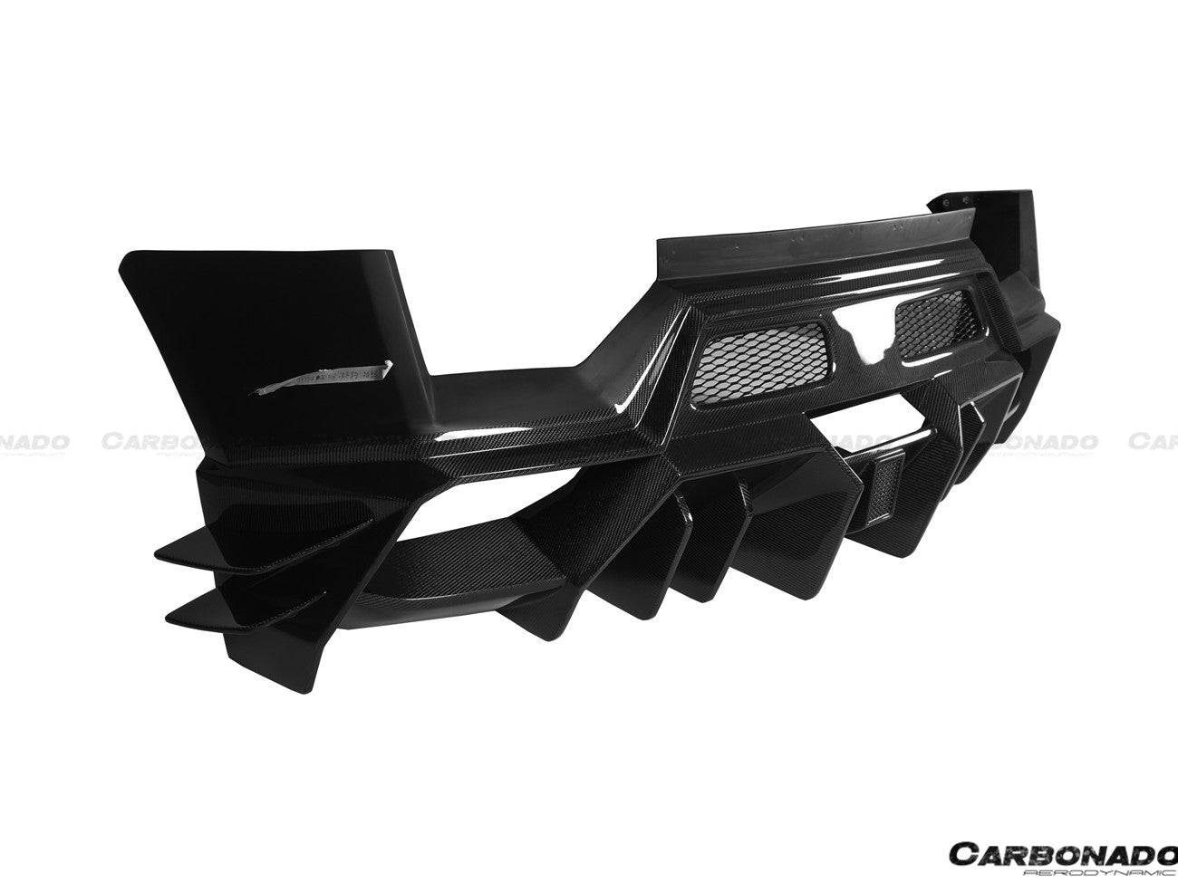 2009-2014 Lamborghini Gallardo BKSS Style Rear Bumper - Carbonado Aero