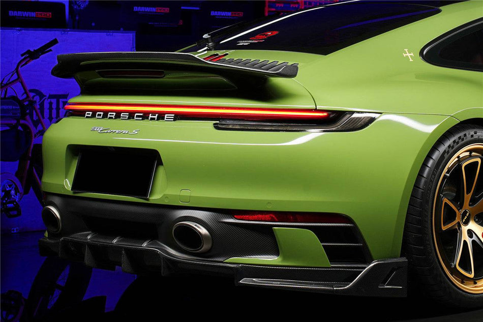 2019-2023 Porsche 911 992 Carrera/Targa S/4/4S SD-Sport Design Rear Lip (Dont Fit Normal Bumper) - Carbonado