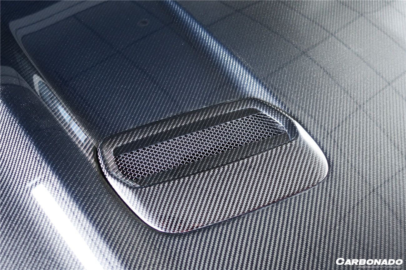 2018-2023 Ford Mustang OEM Style Carbon Fiber Hood - Carbonado Aero