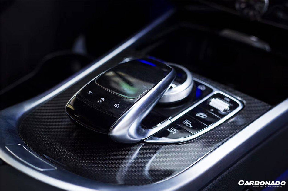 2019-2022 Mercedes Benz W464 G550/G63AMG G-Class Dry Carbon Fiber Center Console Replacement - Carbonado