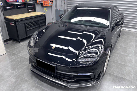 2017-2023 Porsche Panamera 971 4S/4/GTS OD Style DRY Carbon Fiber Front Lip - Carbonado Aero