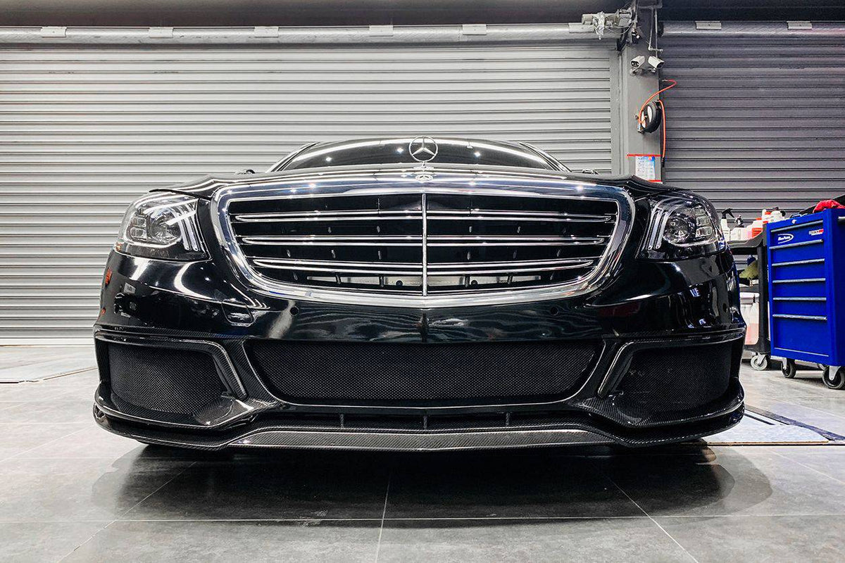 2017-2020 Mercedes Benz W222 Sedan BRS-2019 Style Front Bumper - Carbonado