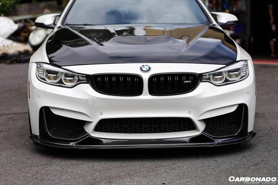 2014-2020 BMW M3 F80 M4 F82 BS Style Carbon Fiber Front Lip - Carbonado