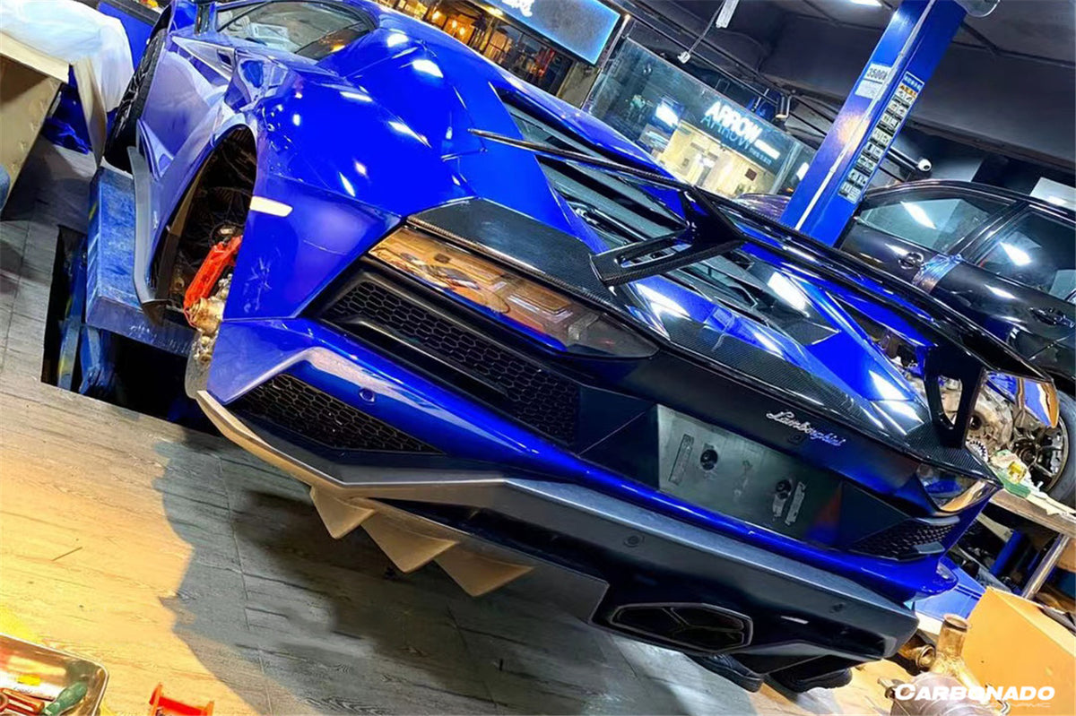 2011-2021 Lamborghini Aventador LP700 Coupe/Roadster OTC Style Trunk Spoiler Wing w/ Base - Carbonado