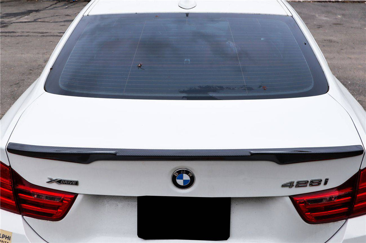 2013-2020 BMW 4 Series F32 M Style Carbon Fiber Turnk Spoiler - Carbonado