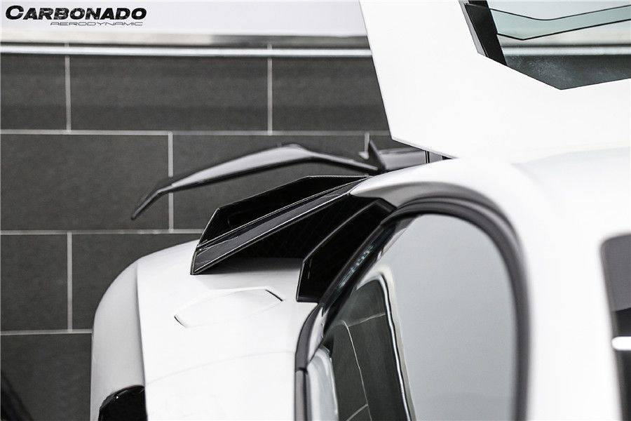 2011-2021 Lamborghini Aventador LP700 LP740 Coupe/Roadster BKSS Style Carbon Fiber Rear Side Scoops - Carbonado Aero