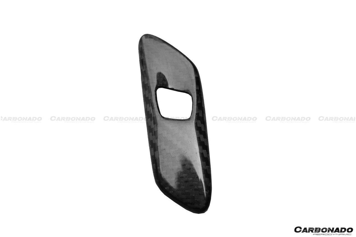 2013-2019 Corvette C7 Z06 Grandsport Dry Carbon Fiber Interior Door Handle molding Cover Trims - Carbonado Aero