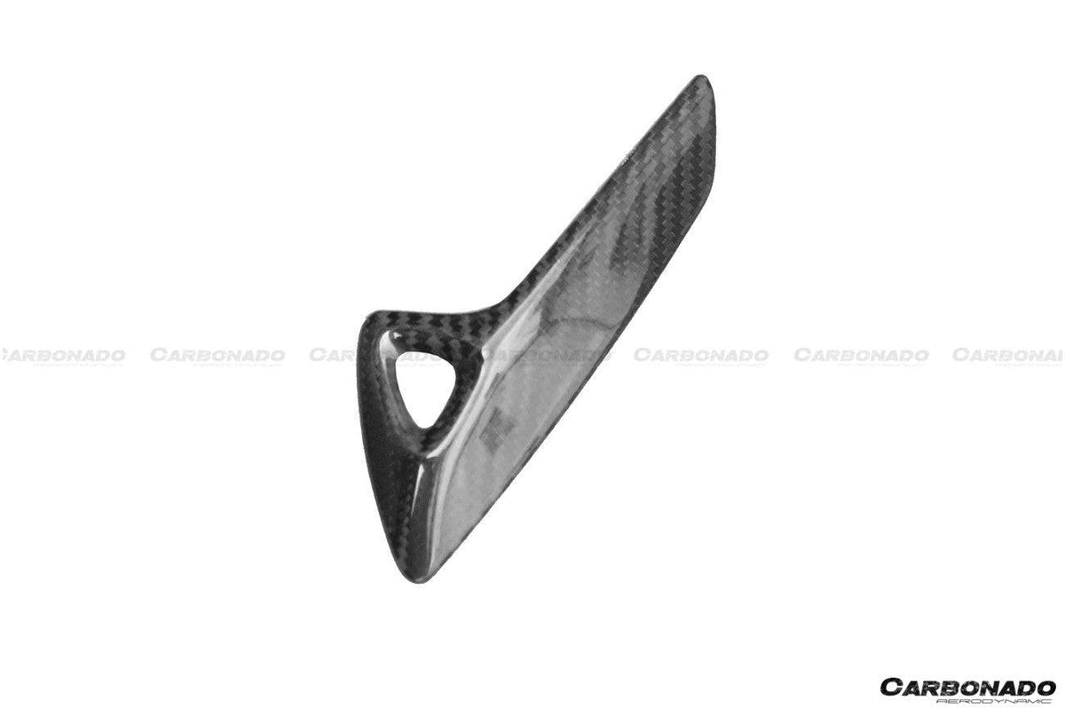 2013-2019 Corvette C7 Z06 Grandsport Dry Carbon Fiber Interior Door Handle molding Cover Trims - Carbonado Aero