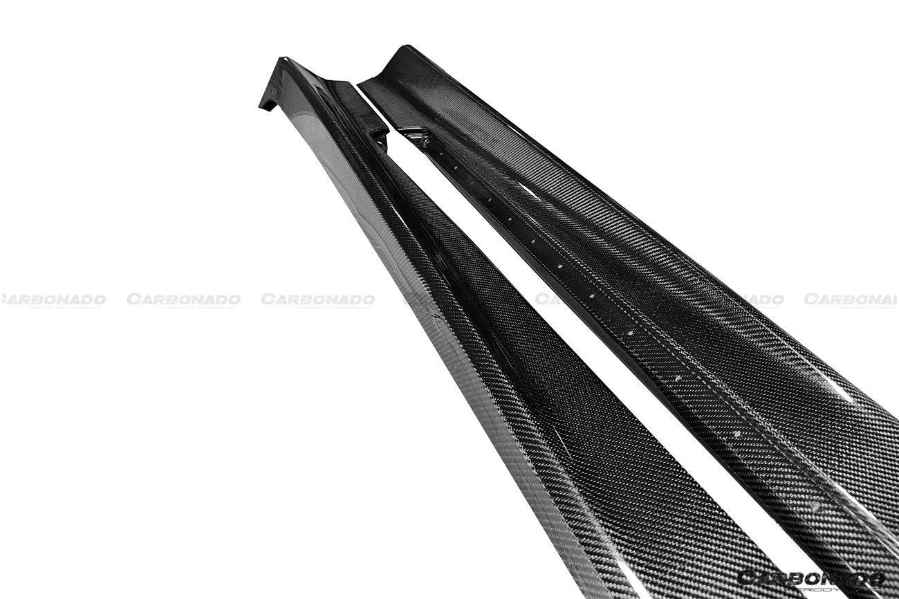 2010-2015 Chevrolet Camaro OEM Style Carbon Fiber Side Skirts - Carbonado Aero