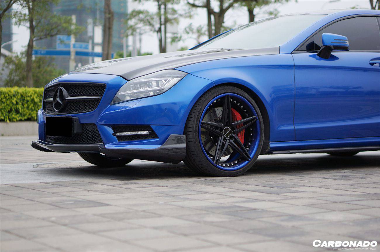 2010-2014 Mercedes Benz W218 CLS Class 350/400/500 RT Style Front Lip - Carbonado Aero