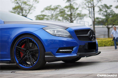 2010-2014 Mercedes Benz W218 CLS Class 350/400/500 RT Style Front Lip - Carbonado Aero