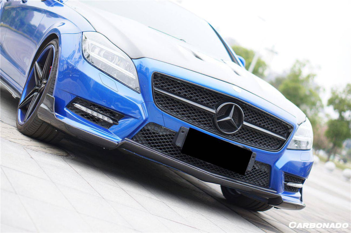 2010-2014 Mercedes Benz W218 CLS Class 350/400/500 RT Style Front Lip - Carbonado Aero