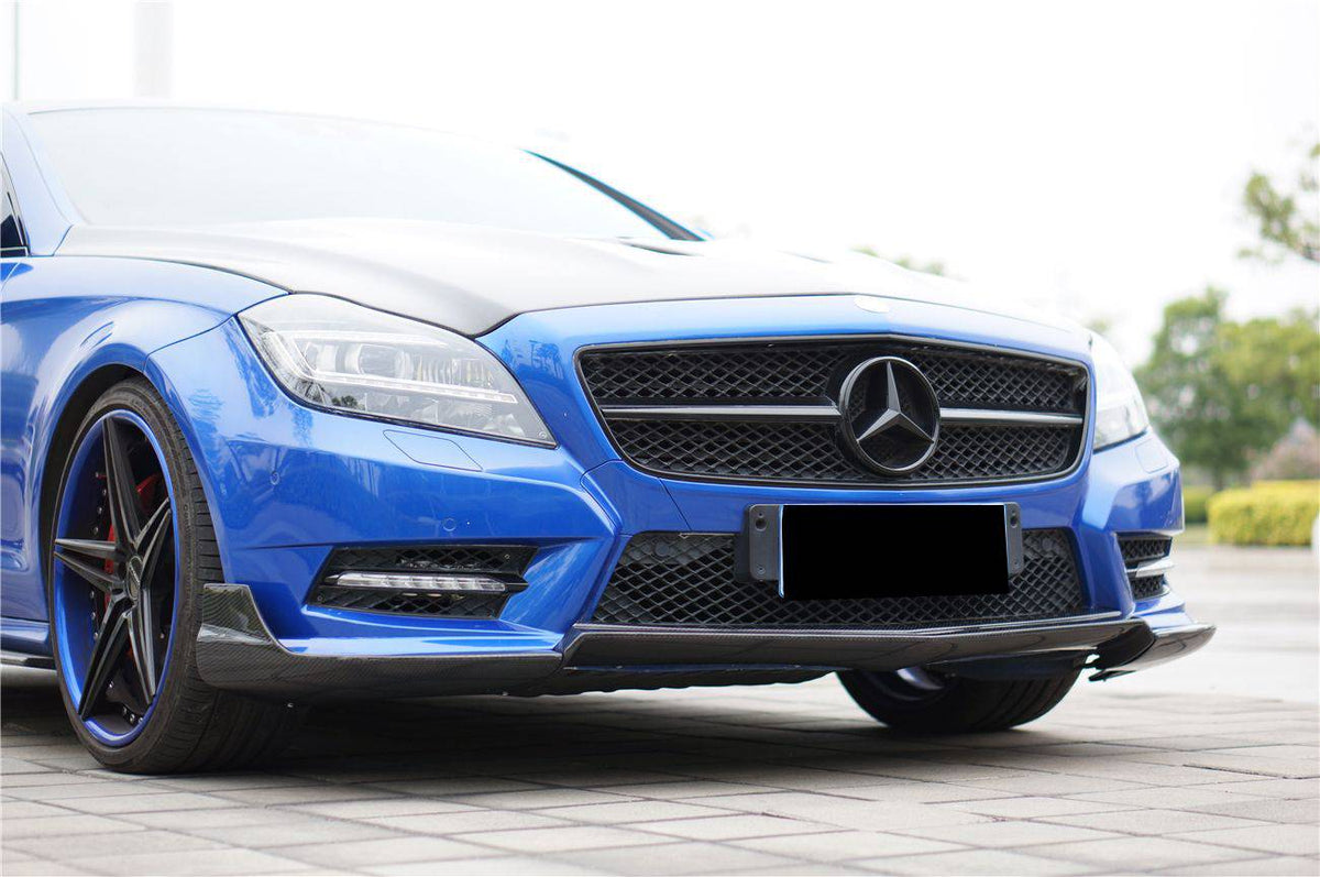 2010-2014 Mercedes Benz W218 CLS Class 350/400/500 RT Style Front Lip - Carbonado