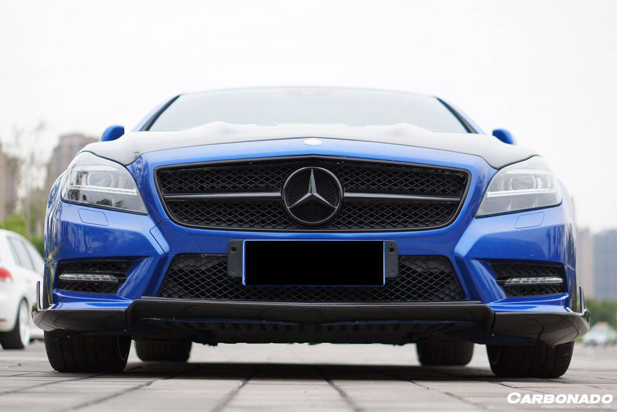 2010-2014 Mercedes Benz W218 CLS Class 350/400/500 RT Style Front Lip - Carbonado Aero