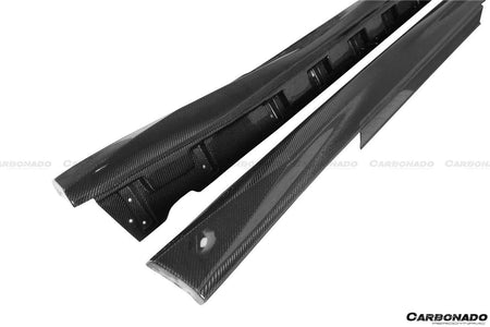 2017-2022 Nissan GTR R35 EBA OEM Style Carbon Fiber Side Skirts - Carbonado