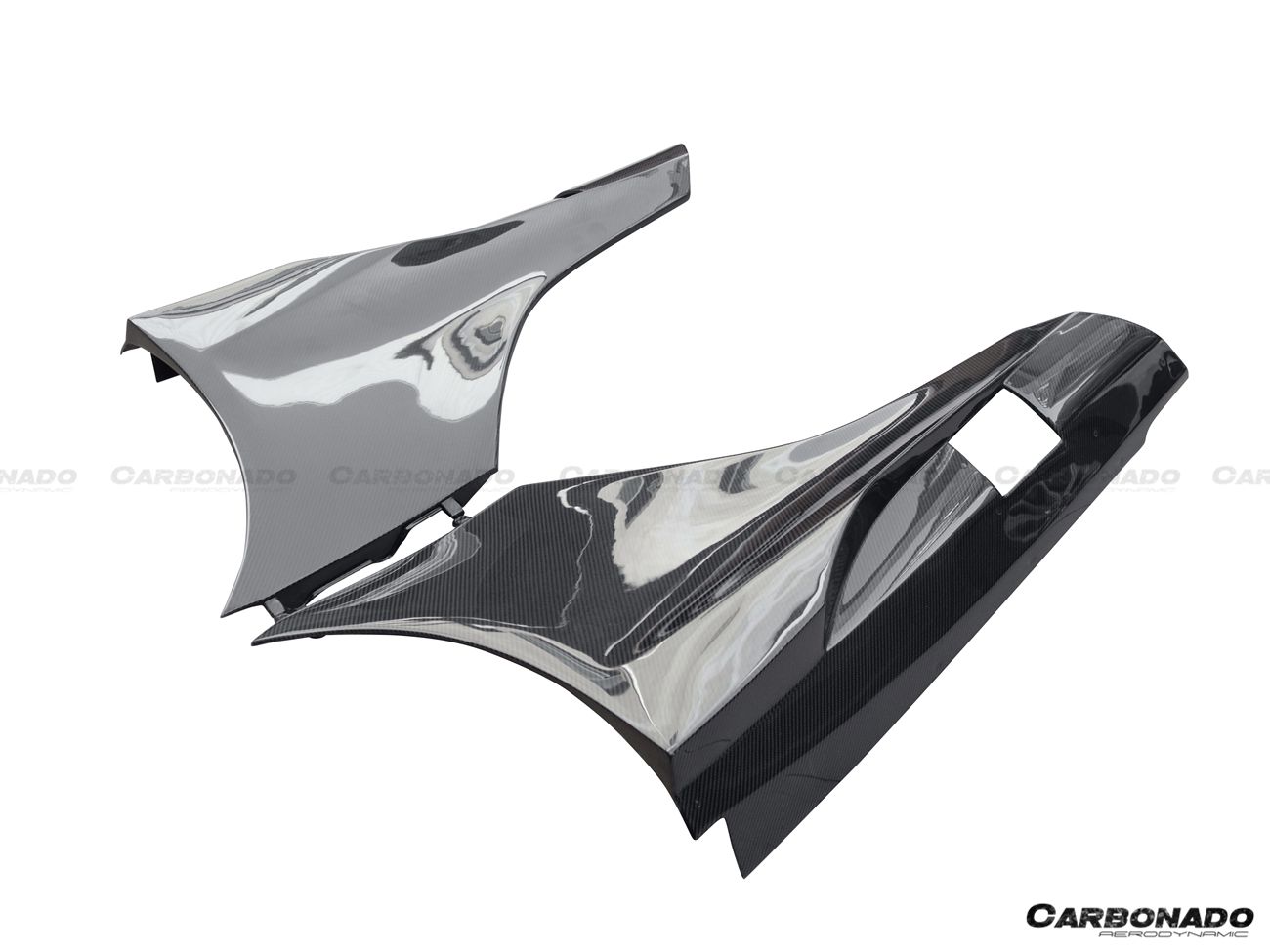 2011-2017 McLaren 650S/12C BKSS Style Carbon Fiber Side Skirts - Carbonado Aero