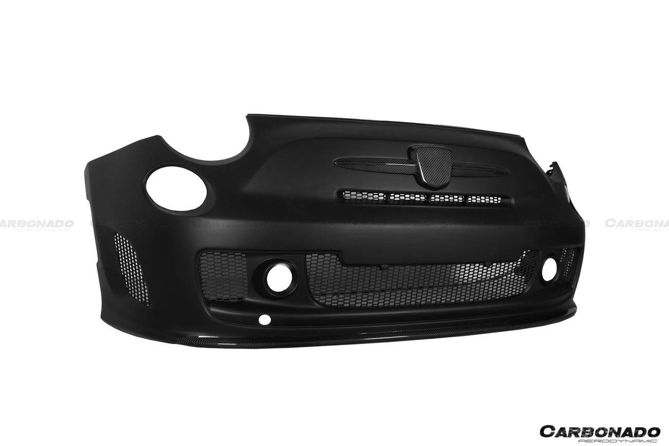 2010-2015 Fiat Abarth 500 Sports Style Front Bumper - Carbonado Aero