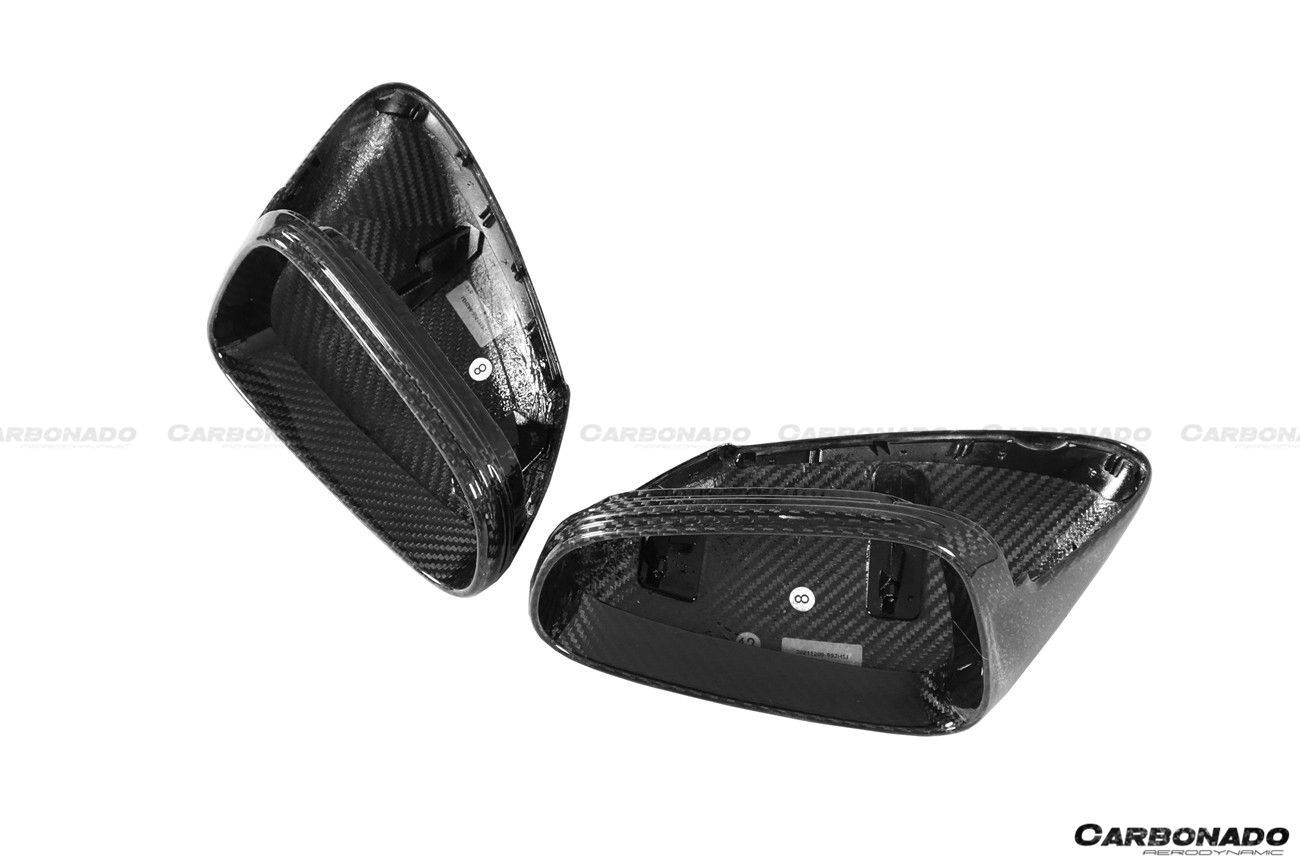 2019-2023 Porsche 911 992 Carrera S/4/4S/Targa/Cabriolet OEM Style Dry Carbon Fiber Mirror Housing - Carbonado Aero