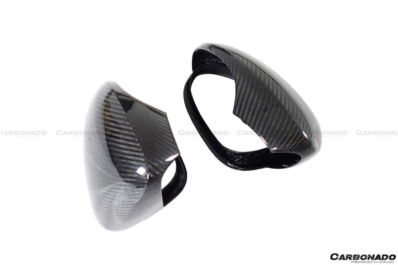 2019-2023 Porsche Panamera 971 OEM Style Dry Carbon Fiber Mirror Housing - Carbonado Aero