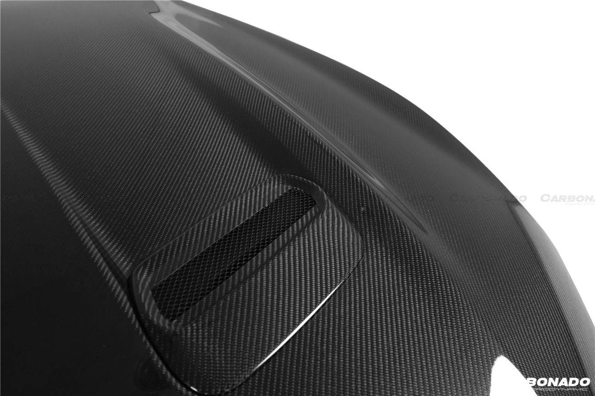 2018-2023 Ford Mustang OEM Style Carbon Fiber Hood - Carbonado Aero