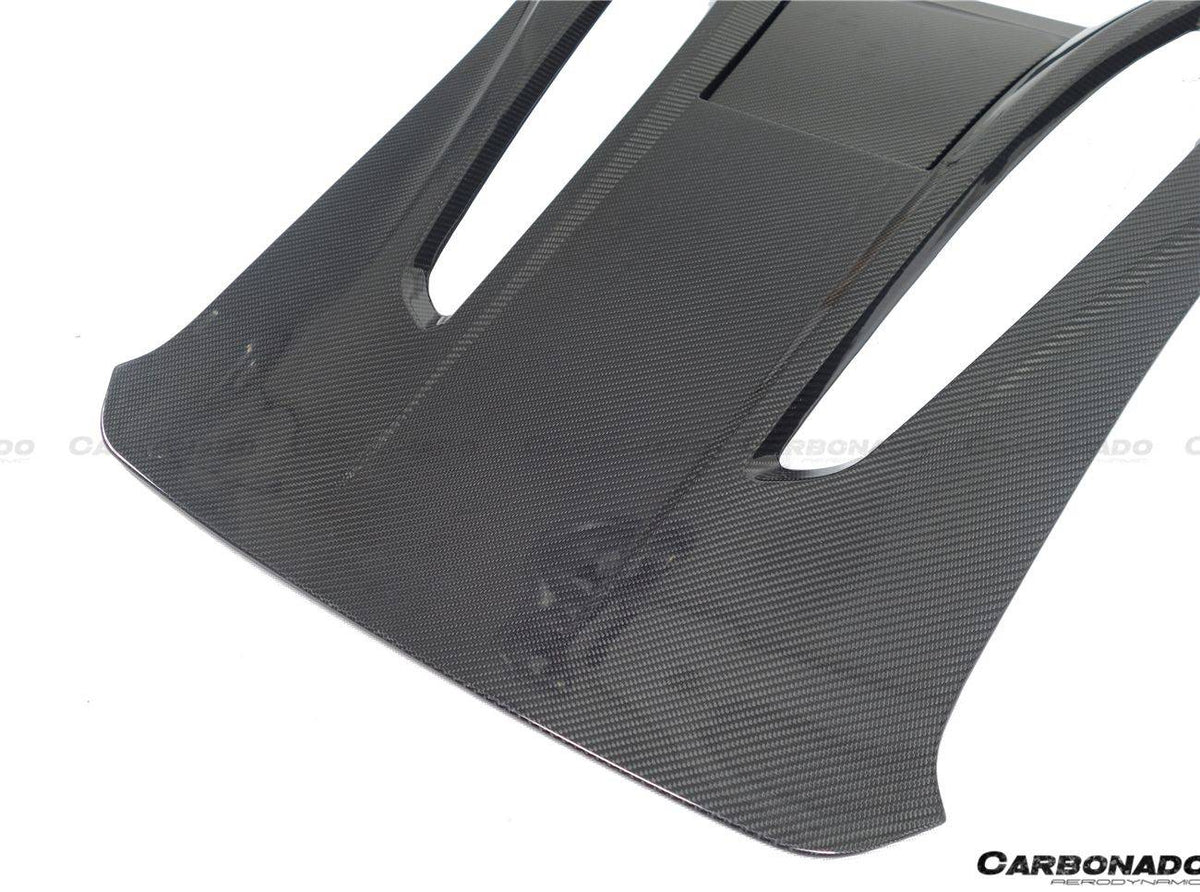 2015-2020 McLaren 540c/570s Coupe Autoclave OEM Style Dry Carbon Fiber Rear Engine Trunk Replacement - Carbonado Aero