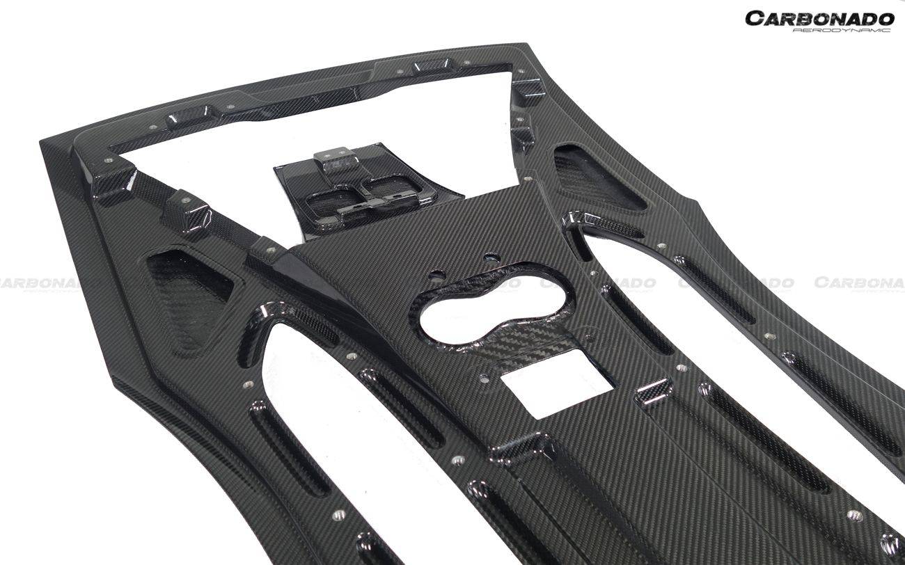 2015-2020 McLaren 540c/570s Coupe Autoclave OEM Style Dry Carbon Fiber Rear Engine Trunk Replacement - Carbonado Aero