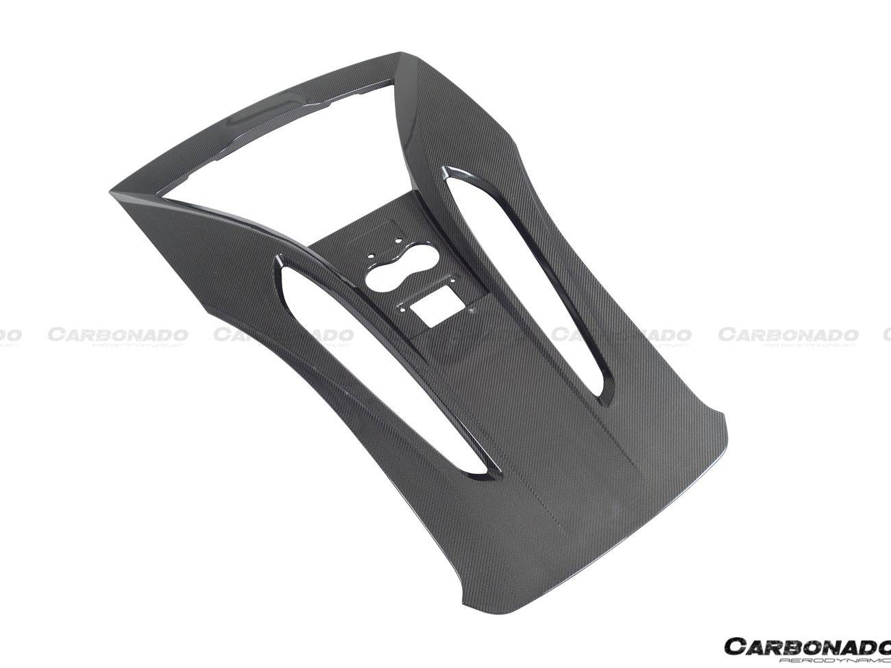 2015-2020 McLaren 540c/570s Coupe Autoclave OEM Style Dry Carbon Fiber Rear Engine Trunk Replacement - Carbonado Aero