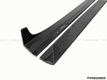 2012-2014 Mercedes Benz W204 C63 AMG C Class Coupe DP Style Side Skirts Under Board - Carbonado Aero