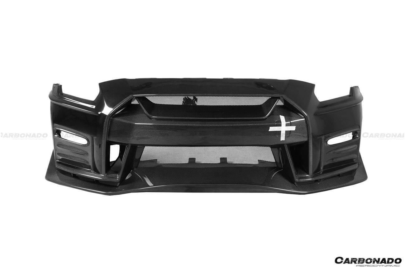 2017-2022 Nissan GTR R35 EBA NISMO Style Front Bumper - Carbonado Aero