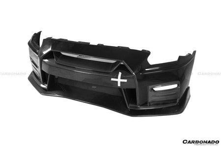 2017-2022 Nissan GTR R35 EBA NISMO Style Front Bumper - Carbonado Aero