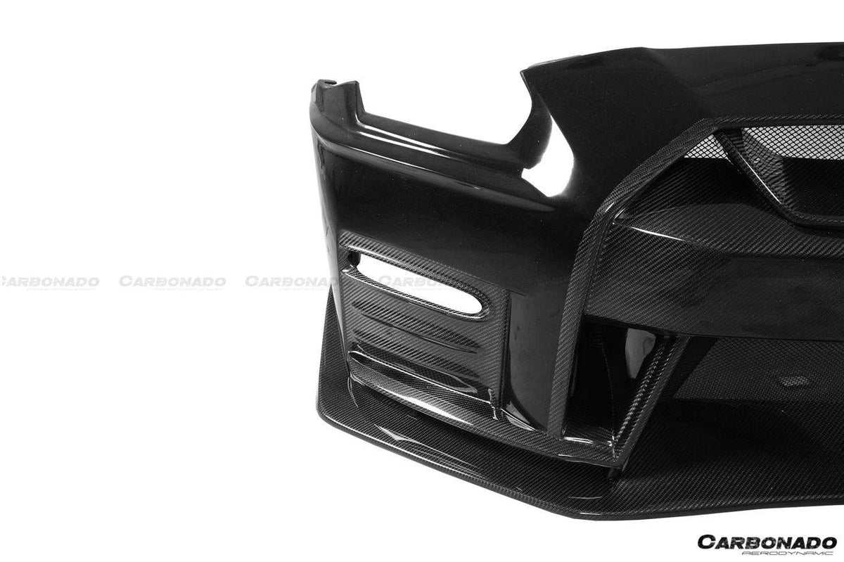 2017-2022 Nissan GTR R35 EBA NISMO Style Front Bumper - Carbonado Aero