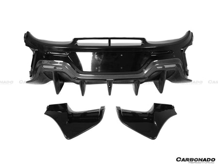 2018-2021 McLaren 600LT OEM Style Rear Bumper - Carbonado